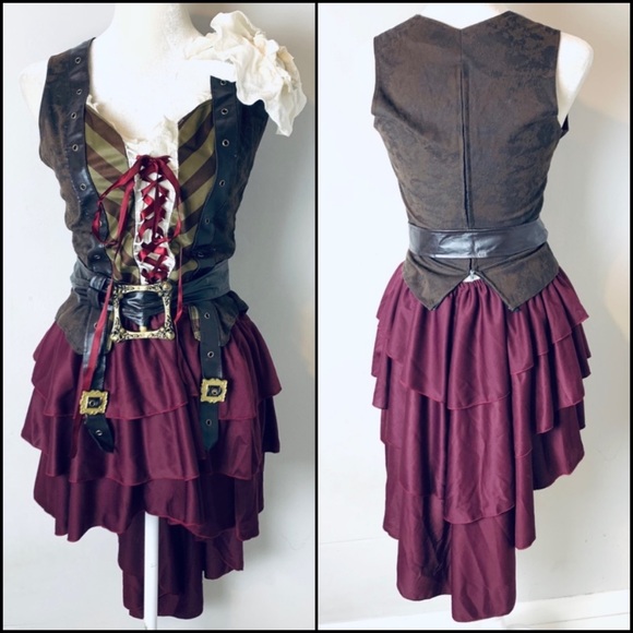 Sexy Pirate Steampunk Costume Set - Picture 8 of 13